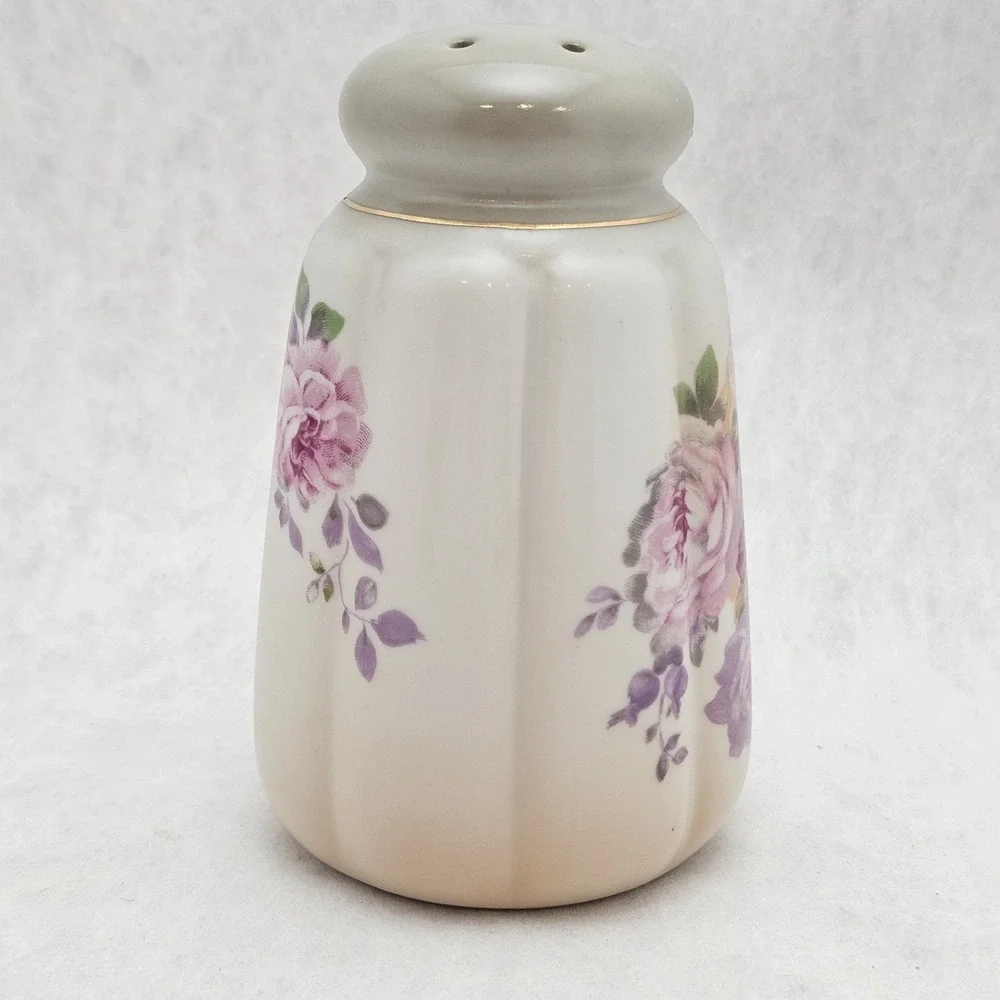 Vintage Hat Pin Holder Dusting Powder Sugar Shaker R & S Prussia SUHL Roses